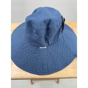 Hurley Women's Sun Hat - Vila del Sol Wide Brim Bucket Blue Summer Hat
